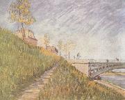Vincent Van Gogh Banks of the Seine wtih the Pont de Clichy (nn04) oil painting on canvas